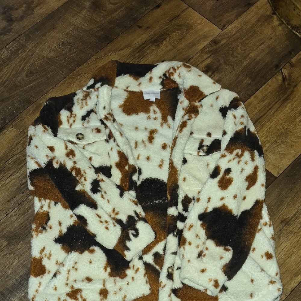 Cozy Kids' Faux Fur Jacket - Brown and Cream